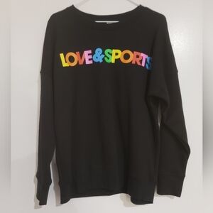 164- Love & Sports Women’s Crewneck Pride Sweatshirt Size M 8-10 NWT
